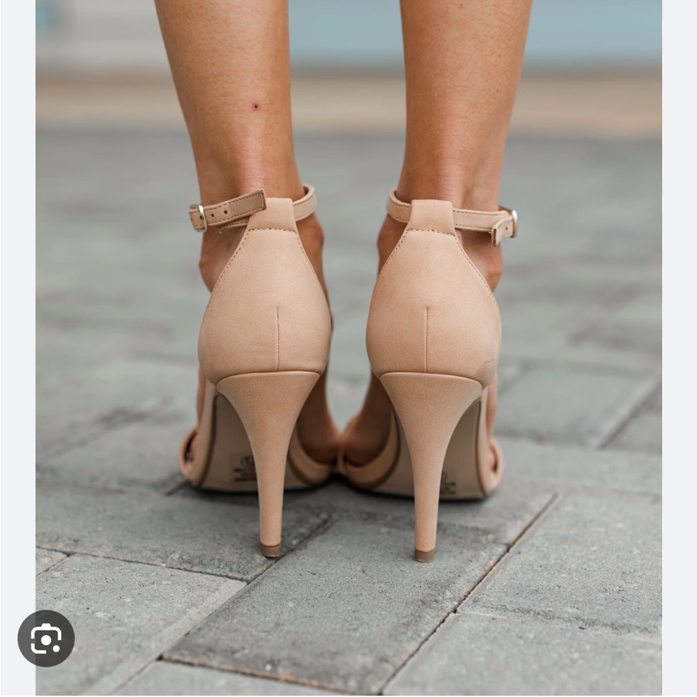 9.5 9 West Nude Heels